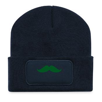 HALLOWEEN. KÜRBIS. HALLOWEEN-KÜRBIS - Recycelte Patch Beanie - French Navy - Vorne