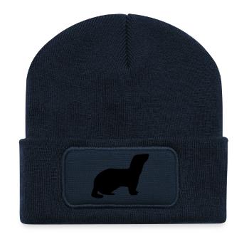 Frettchen - Recycelte Patch Beanie - French Navy - Vorne