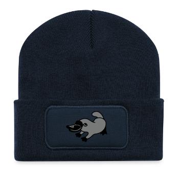 Schnabeltier - Recycelte Patch Beanie - French Navy - Vorne