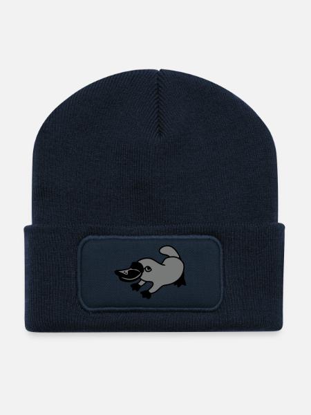 Platypus - Recycled Patch Beanie - french navy