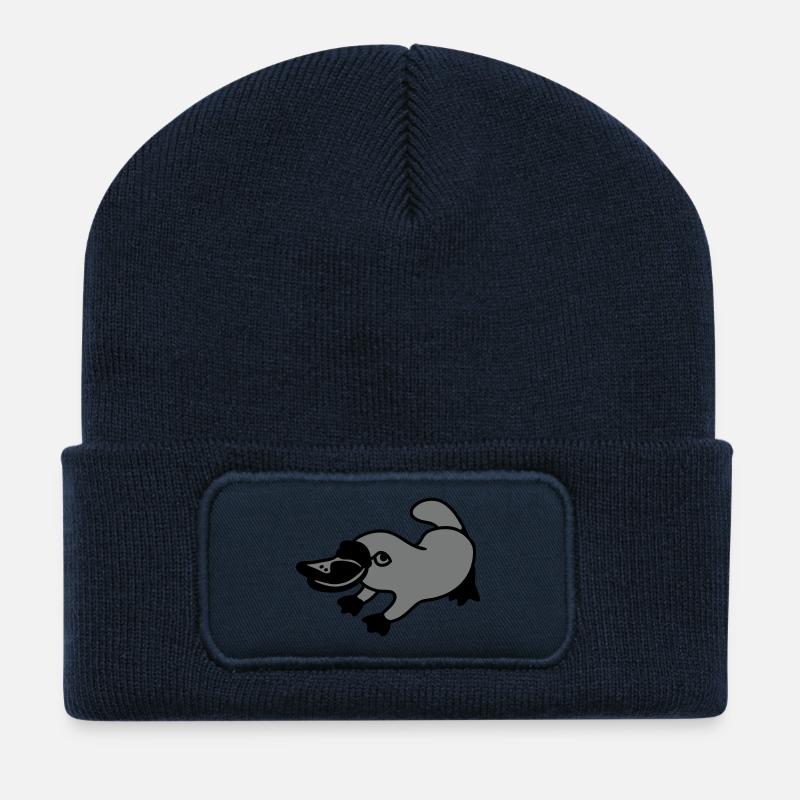 Schnabeltier - Recycelte Patch Beanie - French Navy