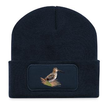 Doppelschnepfe - Recycelte Patch Beanie - French Navy - Vorne