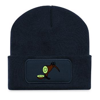 Kiwi - Recycelte Patch Beanie - French Navy - Vorne