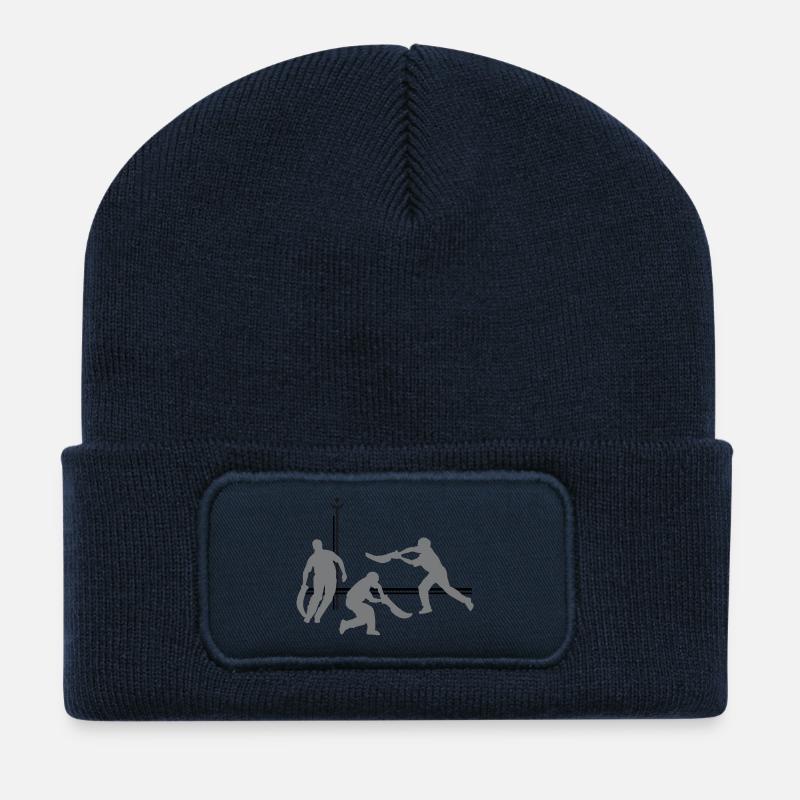 joueursdechistera4 - Beanie recyclé à patch - bleu marine