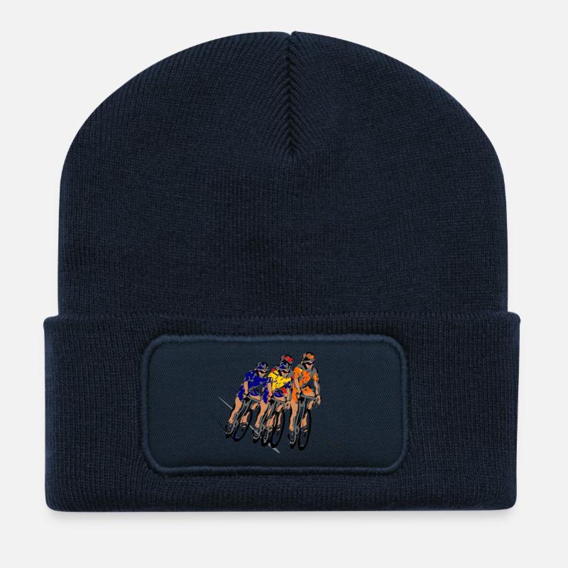 Radsport - Recycelte Patch Beanie - French Navy