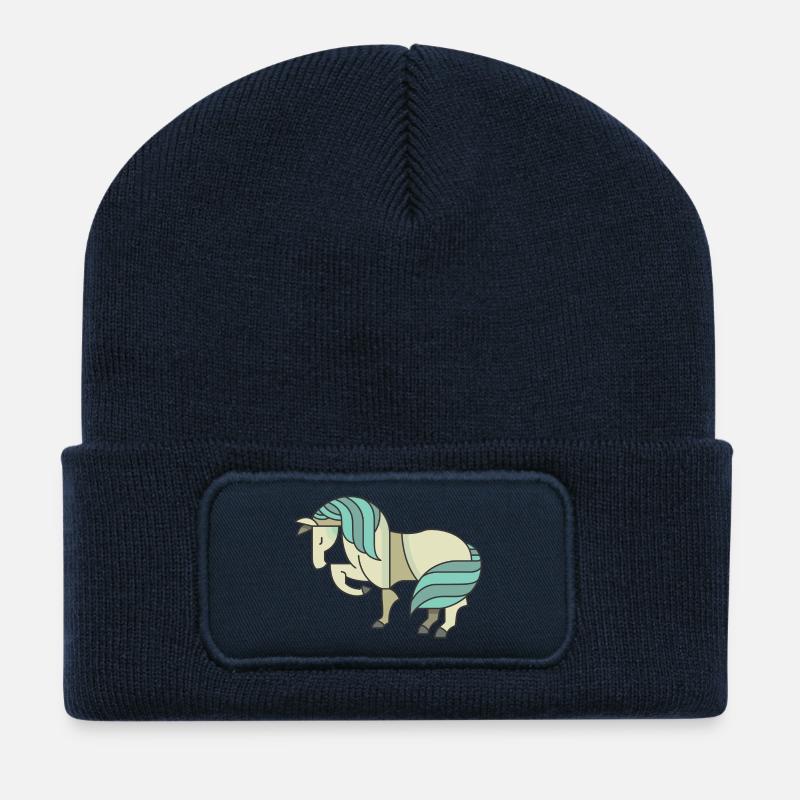 Pony - Recycelte Patch Beanie - French Navy