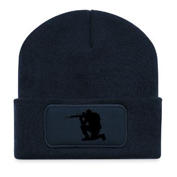 soldat zielend - Recycelte Patch Beanie - French Navy - Vorne
