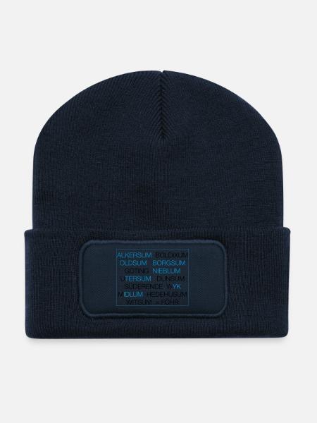 Föhr - Recycelte Patch Beanie - French Navy