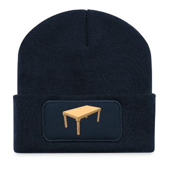 sofa couch chair table chair table lamp lamp lamp benc - Recycled Patch Beanie - french navy - Front