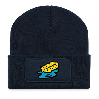 Nettoyage Nettoyage Nettoyage dame balai wischmop69 - Beanie recyclé à patch - bleu marine - Devant