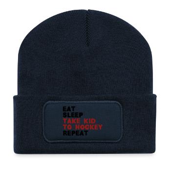 Take kid to hockey - Recycelte Patch Beanie - French Navy - Vorne