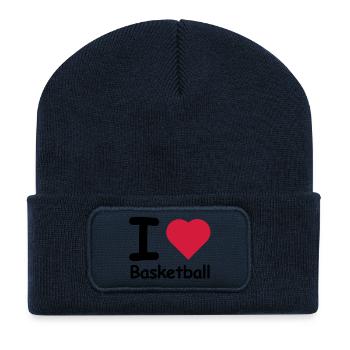 basketball fan nba sport - Recycelte Patch Beanie - French Navy - Vorne
