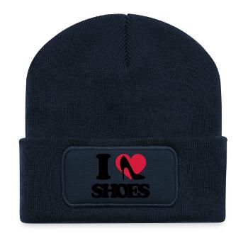 I love shoes - Recycled Patch Beanie - french navy - Front