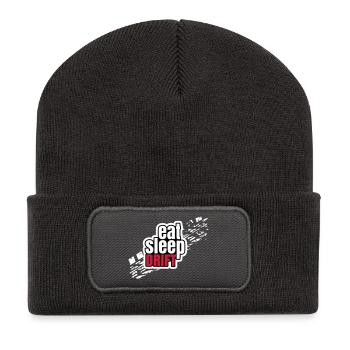 Eat Sleep Drift - Recycelte Patch Beanie - Dunkelgrau - Vorne