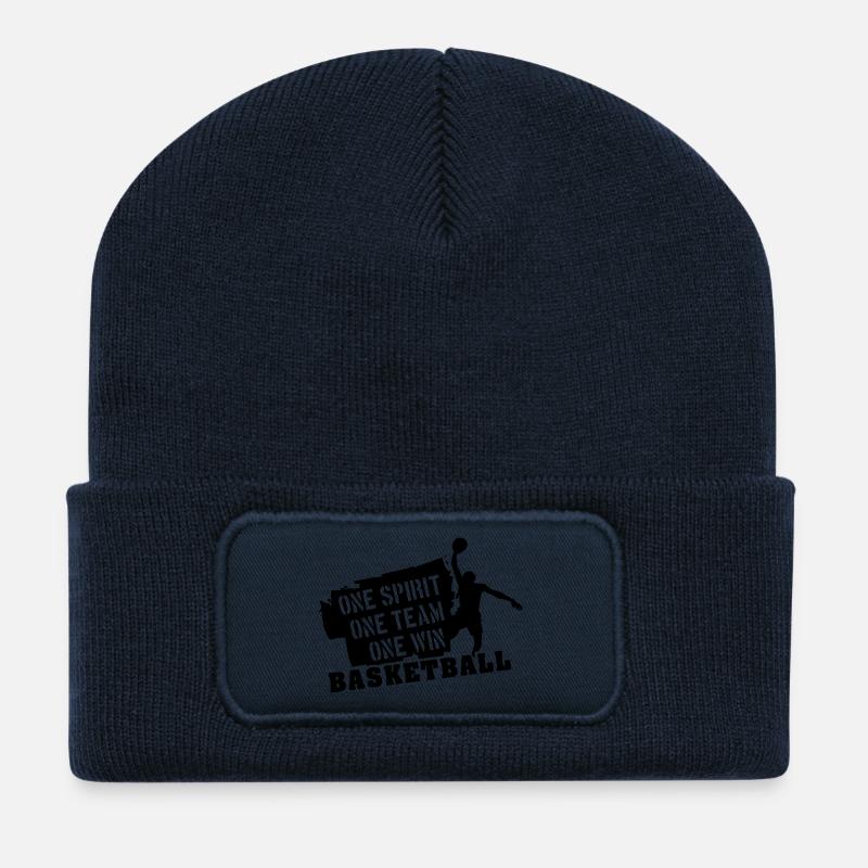 basket_01 - Recycelte Patch Beanie - French Navy