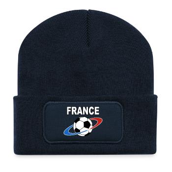 football sport France - Recycled Patch Beanie - french navy - Front