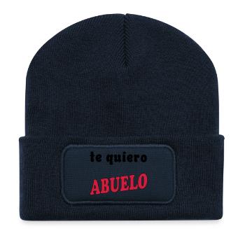 Te quiero abuelo - Recycled Patch Beanie - french navy - Front