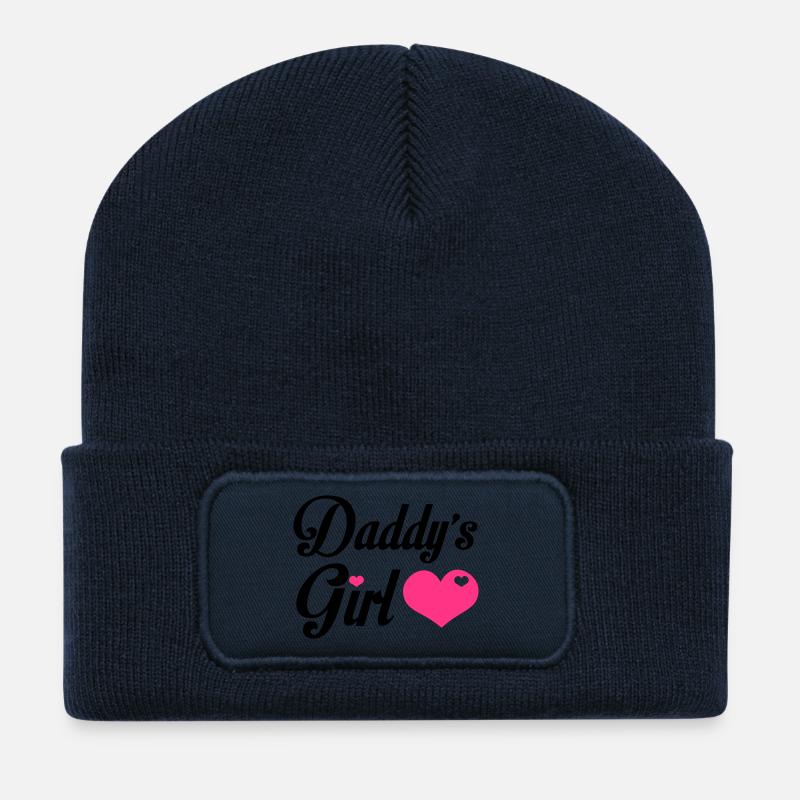 Daddy's Girl - Recycled Patch Beanie - french navy
