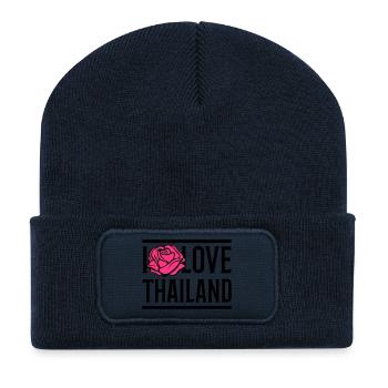i love thailand - Recycelte Patch Beanie - French Navy - Vorne