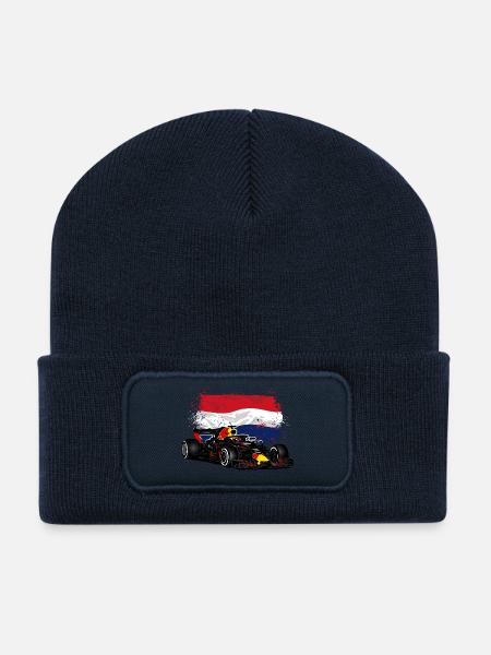 Racecar - Holland Flag - Recycelte Patch Beanie - French Navy