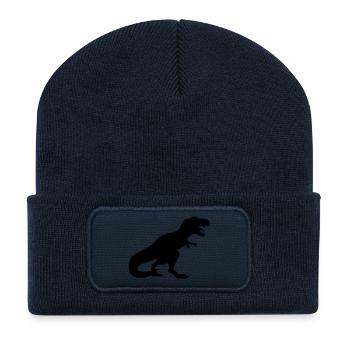 dino_t_rex - Recycelte Patch Beanie - French Navy - Vorne