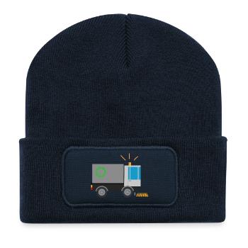 Balayeuse Balayeurs enfants Métiers Nettoyage - Beanie recyclé à patch - bleu marine - Devant