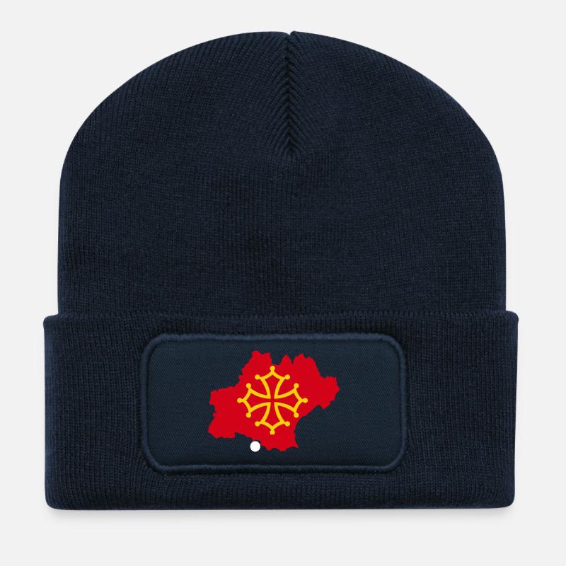 Okzitanien - Recycelte Patch Beanie - French Navy