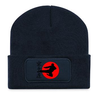 Karate Yokotobigeri - Recycled Patch Beanie - french navy - Front
