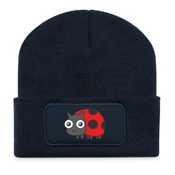 Lucky beetle - Recycled Patch Beanie - french navy - Front