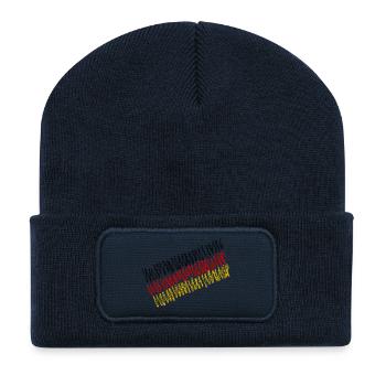 Deutschland - Recycelte Patch Beanie - French Navy - Vorne