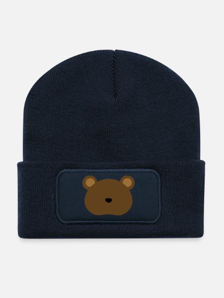 Grizzli - Beanie recyclé à patch - bleu marine
