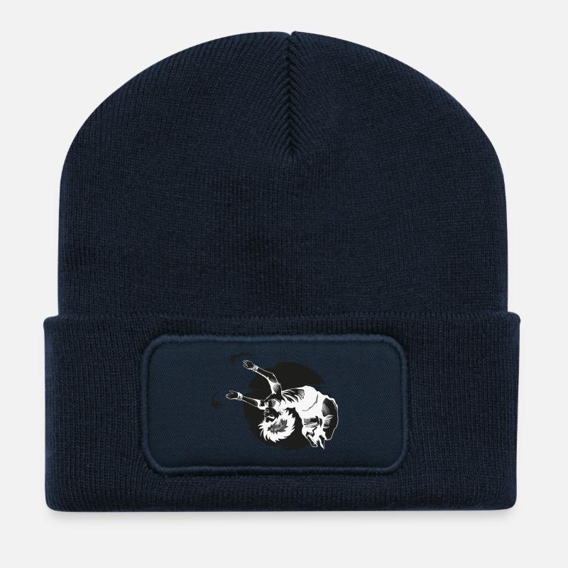 Backflip Anime Manga Figur - black - Recycelte Patch Beanie - French Navy