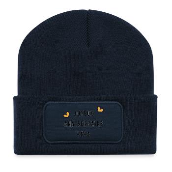 HAPPY BIRTHDAY DAD - Recycled Patch Beanie - french navy - Front