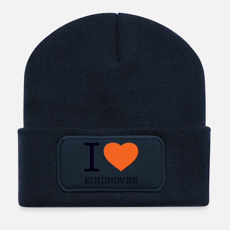 J’ADORE EINDHOVEN - Beanie recyclé à patch - bleu marine