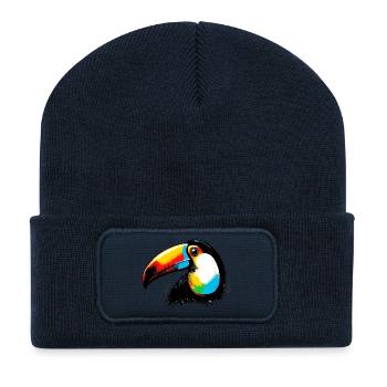 Toucan - Recycled Patch Beanie - french navy - Front