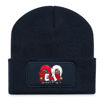 Karneval Kostüm Helau Karnevalszeit Kostüm - Recycelte Patch Beanie - French Navy - Vorne