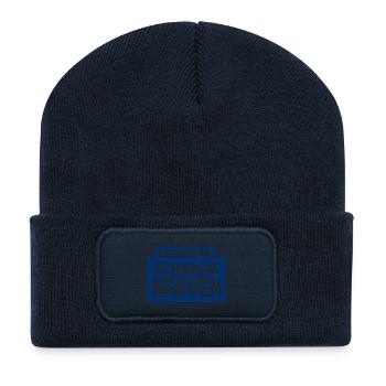 Ich bin nichts für schwache Nerven - Recycelte Patch Beanie - French Navy - Vorne