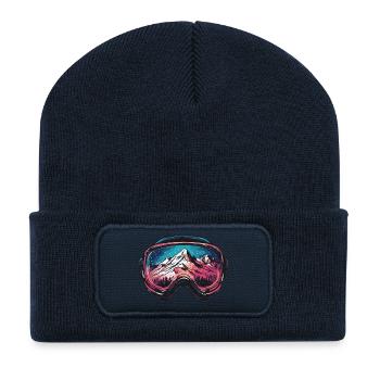 Skibrille Berge Ski - Recycelte Patch Beanie - French Navy - Vorne