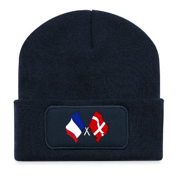 Savoie & France – One identity - Recycled Patch Beanie - french navy - Front