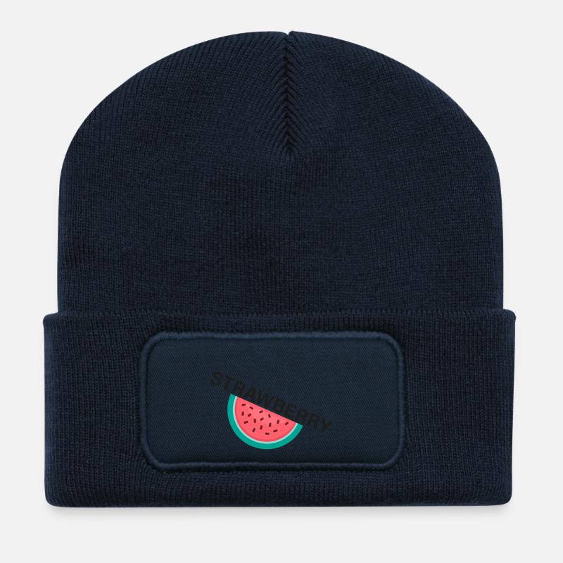 CRAZY FRUITS Collection - Beanie recyclé à patch - bleu marine