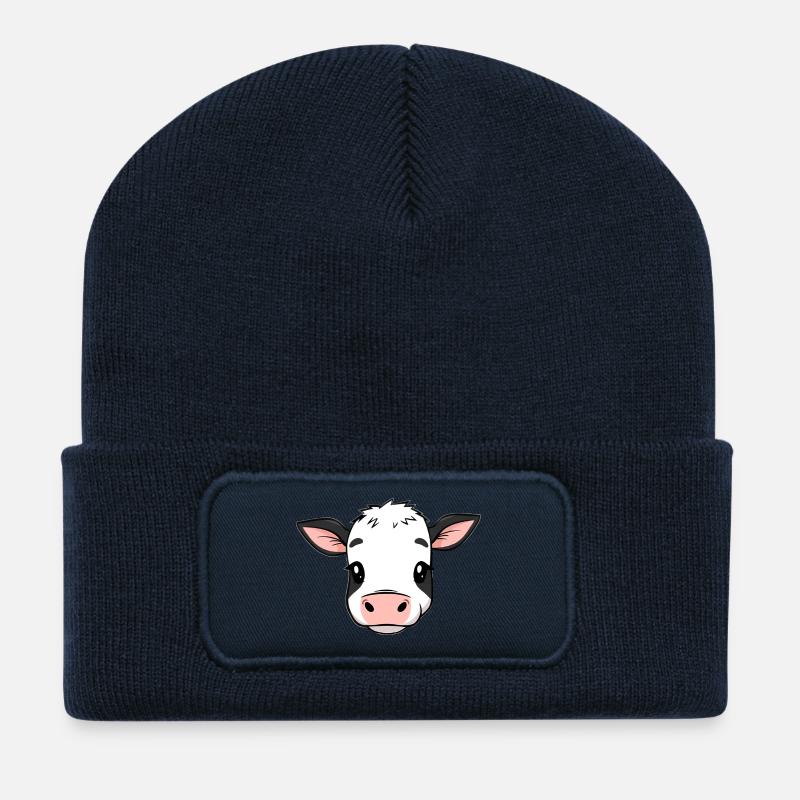 Kuh - Recycelte Patch Beanie - French Navy