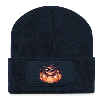 Tarantula Comic Cool - Recycelte Patch Beanie - French Navy - Vorne