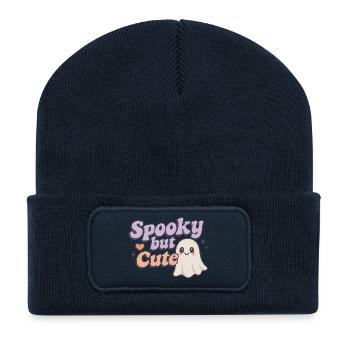 spooky but cute - Recycelte Patch Beanie - French Navy - Vorne