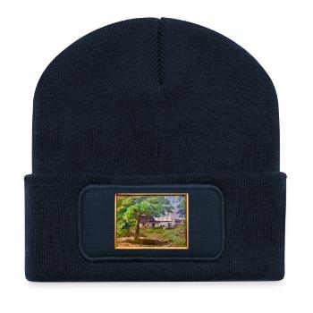 Kræsten Iversen "Bornholmer Räucherei" - Recycelte Patch Beanie - French Navy - Vorne