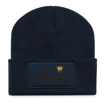 44 - Recycled Patch Beanie - french navy - Front