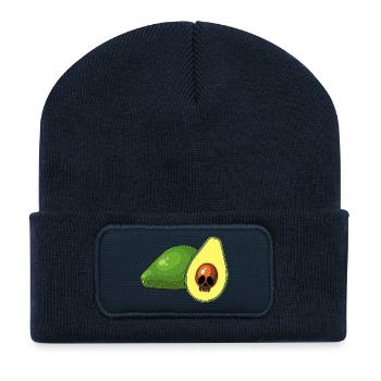 Avocado skull - Recycled Patch Beanie - french navy - Front
