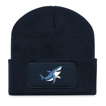 Shark - Recycled Patch Beanie - french navy - Front