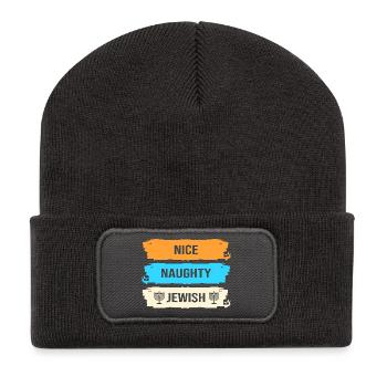 Hanukkah Chanukkah Hanukah - Recycled Patch Beanie - dark grey - Front
