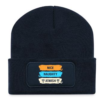 Hanukkah Chanukkah Hanukah - Recycelte Patch Beanie - French Navy - Vorne
