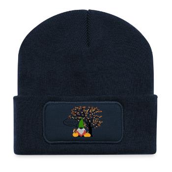 Herbstgnom  - Recycelte Patch Beanie - French Navy - Vorne